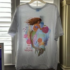 Disney little mermaid oversized tee size small NWT